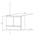 Ver imagem 3 de Gabinete de Banheiro 2 Portas e 1 Gaveta Mdf