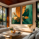 Ver imagem 2 de Quadro Decorativo Floral Moderno Duo