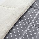 Ver imagem 3 de Coberdrom Estampado Petit Poá Casal Padrão 01 Peça - Cinza Bia Enxovais