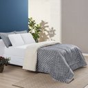 Ver imagem 1 de Coberdrom Estampado Petit Poá Casal Padrão 01 Peça - Cinza Bia Enxovais