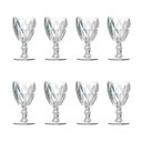 Ver imagem 1 de Kit 8 Taças de Vidro para Água Diamante Transparente Emcasatem 340ml