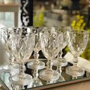 Ver imagem 2 de Kit 8 Taças de Vidro para Água Diamante Transparente Emcasatem 340ml