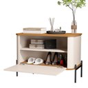Ver imagem 4 de Mesa de Cabeceira Bancroft Off White Nature Preto