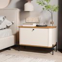 Ver imagem 1 de Mesa de Cabeceira Bancroft Off White Nature Preto