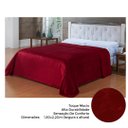 Ver imagem 2 de Cobertor Manta Frio Casal Inverno Liso Microfibra - Bordô