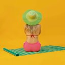 Ver imagem 3 de Esteira em Rolo Listras - Turquesa