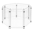 Ver imagem 1 de Cercado Pet 6 Módulos + Portão 83cm Utilyse Branco Chiqueirinho Cães Gatos