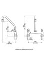 Ver imagem 4 de Misturador para Cozinha Slim 1256 C36 Duplo Comando Bancada Perflex