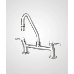 Misturador para Cozinha Slim 1256 C36 Duplo Comando Bancada Perflex - 1