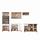 Ver imagem 5 de Cozinha Compacta Modulada 5PEÇASCOM Ilha Joy Branco/Off White/Nogueira