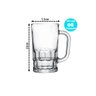 Jogo Caneca de Chopp Bruges Vidro 360ml 6 Unidades - 2