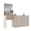 Ver imagem 2 de Cômoda Penteadeira 6 Gavetas e Espelho Maite Yescasa