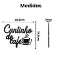 Ver imagem 3 de Placa MDF Cantinho do Café Parede Decoração Cozinha Preto