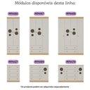 Ver imagem 7 de Berço Americano 3 em 1 com Cômoda 2 Portas 4 Gavetas Pirulito Multimóveis Mp4711