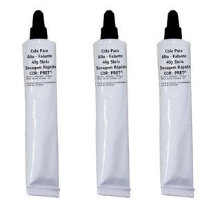 Cola Para Alto-falante 40g Sbrix Cor Preta Com 3 Unidades