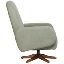 Ver imagem 6 de Poltrona de Amamentação com Balanço Giratória Dolce D02 Bouclê Verde Oliva C-199 - Lyam Decor