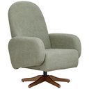 Ver imagem 1 de Poltrona de Amamentação com Balanço Giratória Dolce D02 Bouclê Verde Oliva C-199 - Lyam Decor