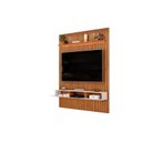 Ver imagem 6 de Painel Ripado para TV até 60 Polegadas com MDF 183cmx240cm Led Trento Marrom Freijó/Off White