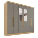 Ver imagem 3 de Guarda-Roupa Casal com Espelho 6 Portas 2 Gavetas França Espresso Móveis