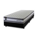 Ver imagem 3 de Conjunto Cama Box Solteirão c/ Molas Ensacadas Alpine Preto 96x203x65