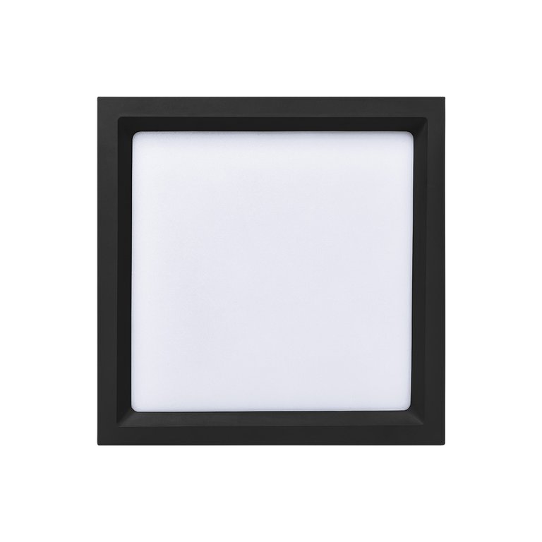Painel de Led Stella Quadrado Deep de Embutir Recuado 22w Bivolt Preto 4000k Luz Neutra