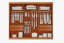 Ver imagem 2 de Guarda Roupa Casal Uberaba 6 Portas de Abrir 4 Gavetas:cinamomo