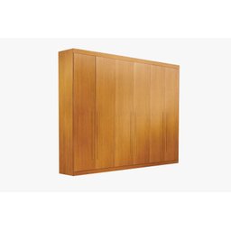Guarda Roupa Casal Uberaba 6 Portas de Abrir 4 Gavetas:cinamomo - 1