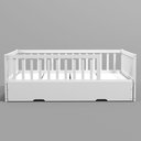 Ver imagem 2 de Cama Montessoriana Cercado Casal C/ Auxiliar