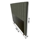 Ver imagem 2 de Cabeceira Estofada Paris 140 cm Para Cama Box Quarto Casal MV Estofados Suede Cinza