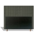 Ver imagem 1 de Cabeceira Estofada Paris 140 cm Para Cama Box Quarto Casal MV Estofados Suede Cinza