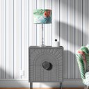 Ver imagem 4 de Papel de Parede Adesivo Infantil Listrado em Tons de Cinza e Azul