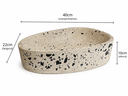 Ver imagem 5 de Cuba de Apoio Oval para Banheiro em Concreto com Efeito Granilite