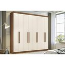 Ver imagem 1 de Guarda Roupa 8 Portas e 4 Gavetas Master New 8.4 Jatobá/areia - Santos Andirá
