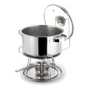 Ver imagem 2 de Rechaud Inox 8,2 Litros Panela Buffet Restaurante Sopa Feijão Grande com Difusor Calor Gastronomico