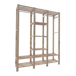 Armário Pendurador de Roupas C/ porta calçados Arara Unitaria Technox - 5