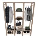 Ver imagem 1 de Armário Pendurador de Roupas C/ porta calçados Arara Unitaria Technox