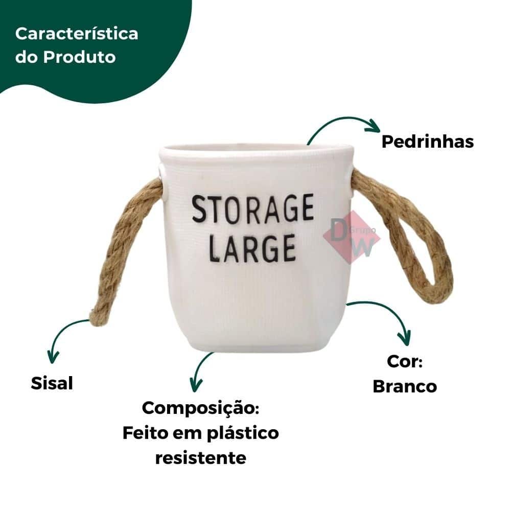 Vaso Storage Large Branco - 3