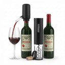 Ver imagem 1 de Kit Sommelier Auto Abridor Saca Rolha e Aerador Bico Dosador