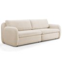 Ver imagem 2 de Sofá 4 Lugares Orgânico Sala de Estar Living 276cm Eliot F04 Linho Tramado Creme - Lyam Decor