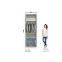 Ver imagem 5 de Guarda Roupa Modulado Predileto 2 Portas com Espelho Areia/Jequitibá - Móveis Henn
