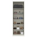 Ver imagem 4 de Guarda Roupa Modulado Predileto 2 Portas com Espelho Areia/Jequitibá - Móveis Henn