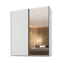 Ver imagem 2 de Guarda Roupa Creta em Mdf 199,9x230cm 2 Portas com Espelho Branco 1215 Branco