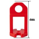 Ver imagem 2 de Ventosa Dupla para Vidro Mármore Metal Piso + Nivelador 1,5mm Vermelho 100 Un + Cunha 50 Un.
