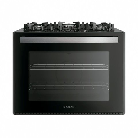 Fogão de Embutir a Gás Atlas Utop 5 Bocas 100L Preto Bivolt