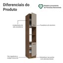 Ver imagem 3 de Paneleiro 40 Cm 2 Portas e 2 Nichos Rustic/crema Agata Madesa