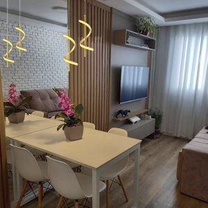 Pendente Led Dourado Moderno Espiral 10w Cabeceira Bet31