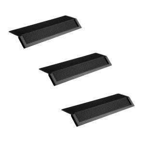 Kit 3 Puxador Moveis Citizen 45 Graus G Preto Fosco Zen