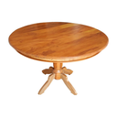 Ver imagem 1 de Mesa Rústica Redonda em Madeira De Demolição 120cm Sudeste Rústico