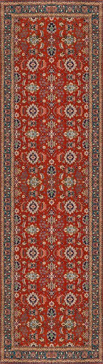 Passadeira Classic Hamadan Oriental Casa Meva Antiderrapante 240x66 cm - 4