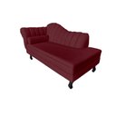 Ver imagem 4 de Recamier Decorativo Divã Amsterdã 147cm Lado Direito Suede Marsala